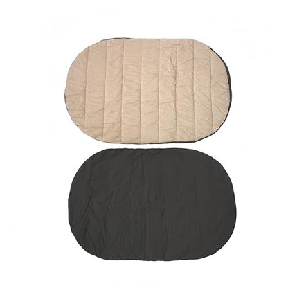 Portable Dog Travel Mat & Camping Pad, Foldable Dog Sleeping Mat with Carry Bag, Portable, Machine Washable Roll Up Pet Pad for All Breeds, Puppy, Outside, Car & Settle Mat, 33.46" x 27.26"