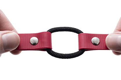 Educator 3/4-Inch Dog Training Collar Strap–ONLY Fits ME-300, ET-300/400, EZ-900, PE-900 & PG-300 Receivers – NOT Compatible with FE-580, ET-800 or UL-1200–Quick Snap Biothane Bungee Collar, Red - color: Red