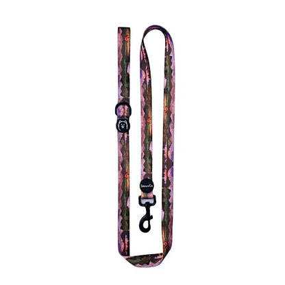 ShawnCo Dream Walk Dog Leash- Premium, Nylon Pet Leash with Soft Neoprene Handle for Small, Medium and Large Dogs (Montana Daydream, Small) - color: Montana Daydream, size: Small