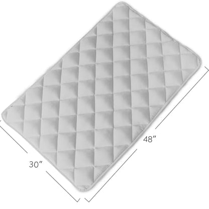 Magik & Kover Dog Crate Pad 2 Pack (48" x 30"), Soft Large Dog Crate Mat with Anti-Slip Bottom, Machine Washable Kennel Pad, Fits 48 Inch Crate, Grey - size: 48 x 30 Inch