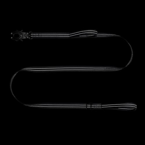 ICEFANG Relfective Dog Leash for Medium Large Dogs,K9 Training Walking Lead with Double Handle,Heavy Duty Auto-Lock Metal Clasp (6ft, Grey) - color: Grey, size: 6 ft (No bungee)