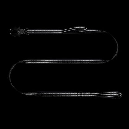 ICEFANG Relfective Dog Leash for Medium Large Dogs,K9 Training Walking Lead with Double Handle,Heavy Duty Auto-Lock Metal Clasp (6ft, Grey) - color: Grey, size: 6 ft (No bungee)