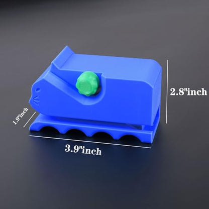 Cardboard Cutter for Cat Scratchers with 10pcs Blade,3D Printed Card Board Cutter Kids DIY Cat Scratchers Cardboard Strip Tool Machine for Cat Lovers (Blue) - color: Blue