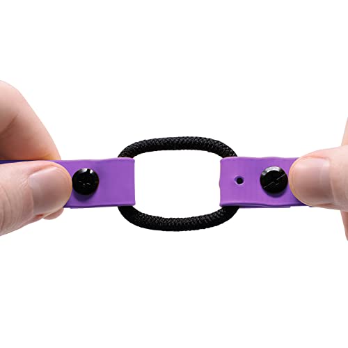 Educator Quick Snap 3/4" Bungee Dog Training Collar Strap – Fits ME-300, ET-300/400, EZ-900, PE-900 & PG-300 – Trim-to-Fit Biothane Collar for Small Dogs, Purple - color: Purple