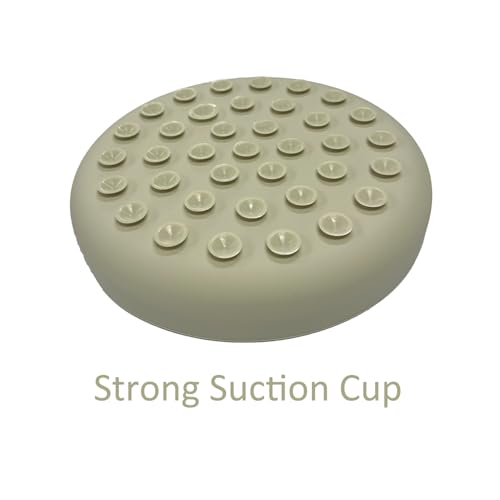 Slow Feeder Bowls for Dogs and Cats, 7.9inch Slow Down Bowl with Suction Cups, Puzzle Pet Bowls Non-Slip Design Dishwasher Microwave Safe (Beige) - color: Beige