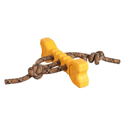 Browning Pet Training Tools, Durable Dog Toys for Tug and Fetch, Bone Tugger Toy (Browning Gold), One Size - color: Bone Tugger Toy (Browning Gold)