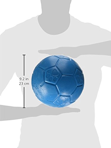 Jolly Pets Large Soccer Ball Floating-Bouncing Dog Toy, 8 inch Diameter, Ocean Blue - color: Ocean Blue, size: 8 Inch Diameter
