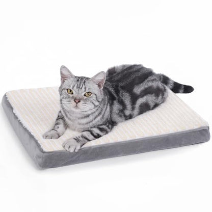 Self Warming Cat Bed Self Heating Cats Puppies Mat Pet Pad for Indoor Outdoor Pets with Non-Slip Bottom Washable (19.5 x 16 Inch) - size: 19.5 x 16 Inch