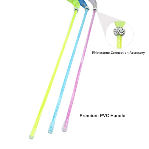 IUHKBH Cat Wands, 3 PCS Soft Line Tube Teaser Wands Colorful Feather Wands with Bell Interactive Cat Toys