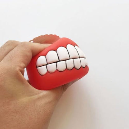 7.5cm Interactive Dog Toys Teeth Cleaning Chewing Playing Balls Dental Rubber Ball for Small Medium Large Dog