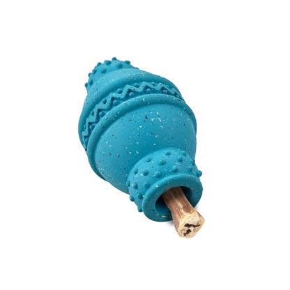 Max Fusion Made with Nike Grind, Arlee Cannon Treat Dispensing Dog Toy for All Dogs, Treat Dispenser, Durable Treat Toys, Natural Rubber Chew Toy, Large, Blue, 1 Count - color: Blue Cannon, size: Large