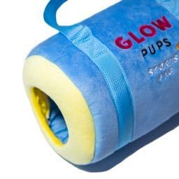 Glow Pups Dog Toy Sports Bag Hide and Seek Interactive Dog Toy with 6 Plush Squeaky Balls, Crinkle 10 Inches Long, Soft Plush, Blue and Yellow Sports Bag with Basketball, Soccer and Football - style: Sports Bag with Basketball, Soccer and Football Plush D