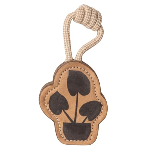 Natural Jute Dog Chew Toy – Tough & Durable Plant-Shaped Puppy Toy, Safe Teething Chew, Interactive Training & Play Toy for Small, Medium & Large Dogs - style: Plant Shape