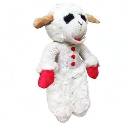 Multipet Standing Lamb Chop 13" Dog Toy - size: 13" Standing, style: White