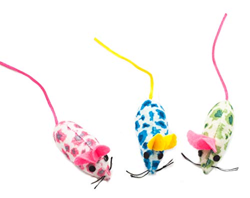 Fashion's Talk Mouse Cat Toys Mixed Bag 27 Assorted Mice Toy for Cats Kitten Catnip,Feather,Furry,Rattle,Plush,Interactive Kitty Toys - size: Assorted mice pack