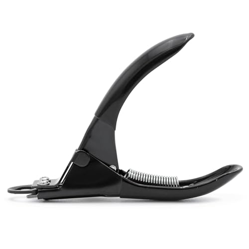 Jeffers Pet Nail Trimmer Large Hole Black – Guillotine Clippers for Dog, Cat, Puppy & Small Animal Grooming – Stainless Steel Blade, Non Slip Grip, Pet Grooming Tool for Home & Travel
