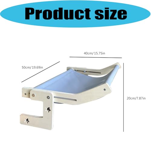 ordinarYone Sturdy Wooden Pet Window Perch With Removable Cushion Adjustable For Different Openings And Beds
