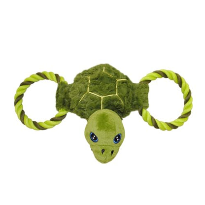 Jolly Pets Jolly Tug-a-Mal Turtle Tug/Squeak Toy, Small - color: Turtle, size: Small