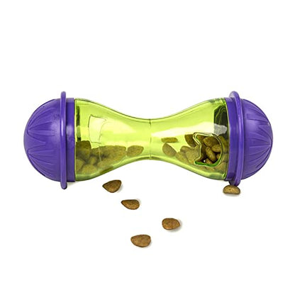 Interactive Puzzle Toy for Indoor Cats - Slow Feeder with Bells Inside - Puzzle Feeder