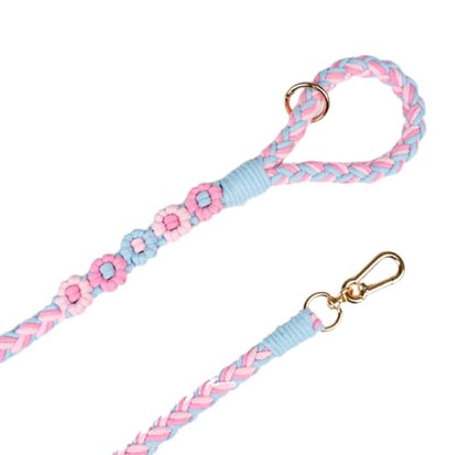 Dual Dog Leash,Double Dog 360 Swivel No Tangle Walking Leash,Comfortable Shock Absorbing Reflective Bungee for Two Dogs (Cotton Candy Dream) - color: Cotton Candy Dream