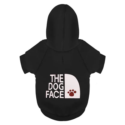 Paiaite Black Chihuahua Dog Hoodie: Keep Your Pup Warm and Stylish with a 'The Dog Face' Printed Sweatshirt Pet Clothes, and Sweater Coat All in One Perfect for Winter and Cool Summer Nights! XS - color: Black, size: XS-(1.7~3lb) | Chest(~13.7")