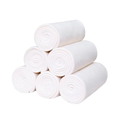 ZYFZCYBL Fleece Throw Blankets Lightweight Warm Soft Cozy Pet-Friendly Bulk Fleece Throw Blanket Solid for Home Bed, Sofa，Office,Gifts, Couch (Pack of 6-50 x 60 inch，White) - color: White