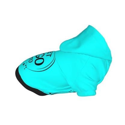 Custom Dog Hoodie Personalized Pet Pullover Hoodie Design Your Own Text Image for Small Dogs Puppy Cat Kitten Clothes Dog Shirt Customizable Customized Puppy Apparel Gifts Cyan Pet Hoodies - color: Cyan, size: X-Small