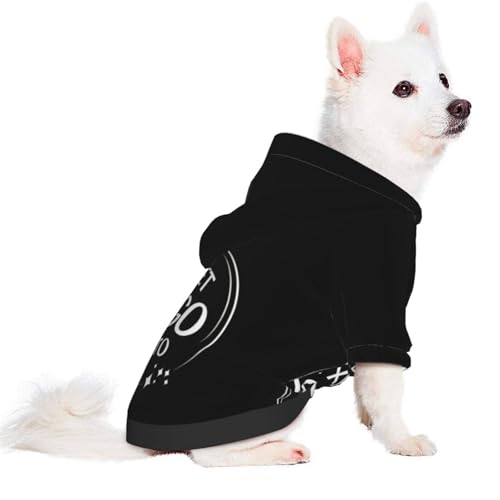 Personalized Dog Hooded Sweatshirt Pet Sweatshirt Design Custom Picture Text Clothes for Small Dogs Cats Customized Puppy Apparel Gifts Black Pet Hoodies - color: Black, size: XX-Large