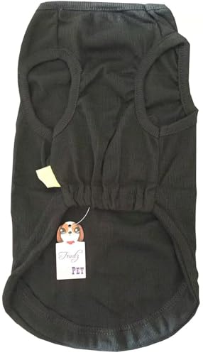 Izefia Trudz Pet 'Bitches Love Me' Dog Shirts, Black Cotton/Polyester Sleeveless Tank Top for Small & Medium Dogs (X-Small) - size: X-Small