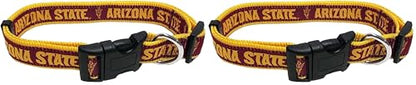 Pets First Collegiate Pet Accessories, Dog Collar, Arizona State Sun Devils, Small (Pack of 2) - color: Arizona State Sun Devils, size: Small (Pack of 2)