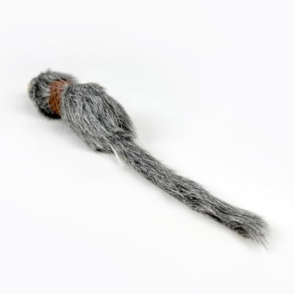 TTcat 2Pcs Cat Mice Toys,Faux Fur Cat Kicker Toys Large Mice with Long Tail Without Catnip, Interactive Catch Play Mouse Toy for Indoor Cats and Kittens.