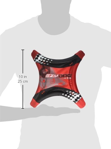 EzyDog DogStar Flyer Dog Flying Disc Toy – Foldable Soft Nylon Fetch Toy, Lightweight Long-Distance Throw, Floating for Water & Land – Durable for Small, Medium & Large Dogs