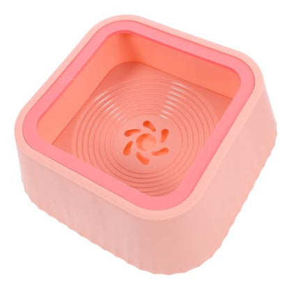 Toddmomy Innovative Cat and Dog Water Bowl No Spill Floating Design Abs Material for Cats Small Dogs Puppies - color: Pink