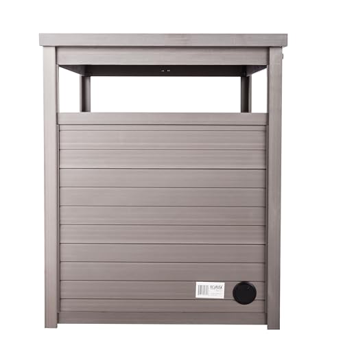New Age Pet ECOFLEX Jumbo Cat Box Cover and End Table with Litter Box Enclosure and a 10 Year Warranty Hides Unsightly Litter Box made with Moisture & Odor Resistant Composite Material, Grey - color: Grey, size: Jumbo