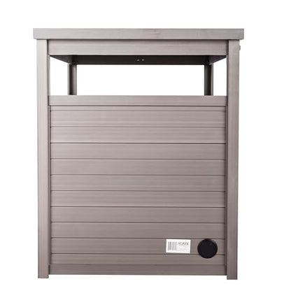 New Age Pet ECOFLEX Jumbo Cat Box Cover and End Table with Litter Box Enclosure and a 10 Year Warranty Hides Unsightly Litter Box made with Moisture & Odor Resistant Composite Material, Grey - color: Grey, size: Jumbo
