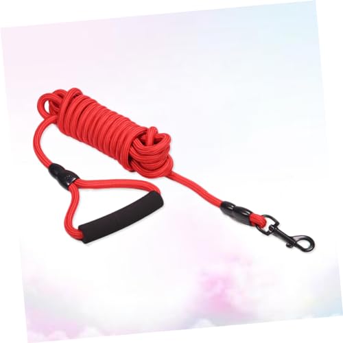 Toyvian Heavy Duty Dog Leash with Padded Handle Red Training Leash for Medium Large Dogs Ergonomic Grip for Comfort and Control for Training and Walking