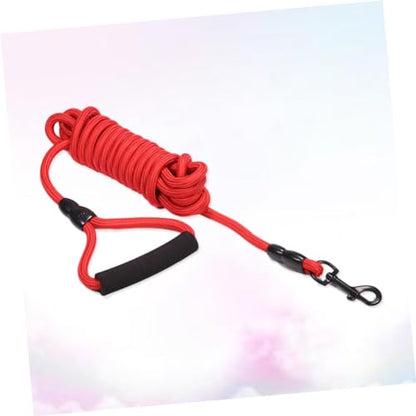 Toyvian Heavy Duty Dog Leash with Padded Handle Red Training Leash for Medium Large Dogs Ergonomic Grip for Comfort and Control for Training and Walking