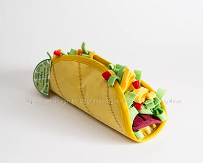 Taco Snuffle mat - Dog Toys, Cat Toys, Snuffle mat, Interactive, Mental Exercise, Dog Gift, Brain Game, Mentally stimulating Game, 12 inch diameter