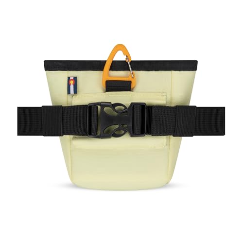 OllyDog Goodie Treat Bag, Dog Treat Pouch, Waist Belt Clip for Hands-Free Training, Magnetic Closure, Dog Training and Behavior Aids, Three Ways to Wear (Sol) - color: Sol