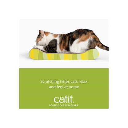 Catit Style Scratcher with Catnip - Jungle-Stripe Lounge - style: Lounge