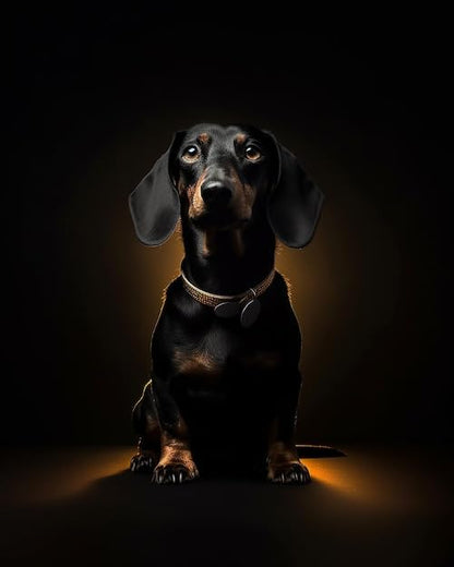 500 Piece Jigsaw Puzzle for Adults Animal Puzzle Dachshund God Says You are-A Dachshund Dog On A Black Birthday Christmas Housewarming Gifts Puzzles 20.5 x 15 Inch