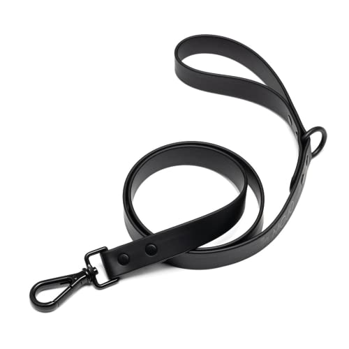 Mojo Pet Supply Hydro Waterproof Dog Leash | Waterproof and Odor Free | Heavy Duty Dog Leash | 4 Feet | Easy to Clean | Black