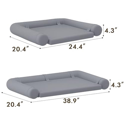 Orthopedic Dog Bed for Medium Dogs,Pet Bed with Removable Bolsters, Dog Couch with Removable Washable Cover,Grey(Bolster M) - size: Bolster M
