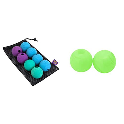 Chew King Dog Fetch Balls and Glowing Balls for Medium Breeds