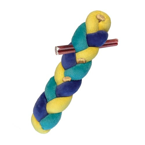 FOUFIT Hide and Seek Knotted Snuffle Stick, Large, Yellow, 9-12 inches Height - size: Large