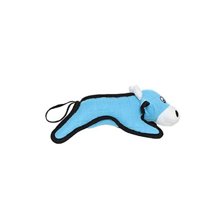 TUFFY World’s Tuffest Soft Dog Toy – Barnyard JR Series, Cow with Squeakers - color: Cow, size: Jr