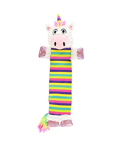 Lazy One Squeaky Dog Toy, Soft Crinkle Toy for Dogs, Durable Fabric for Small, Medium, and Large Breeds - color: Unicorn Dog Toy