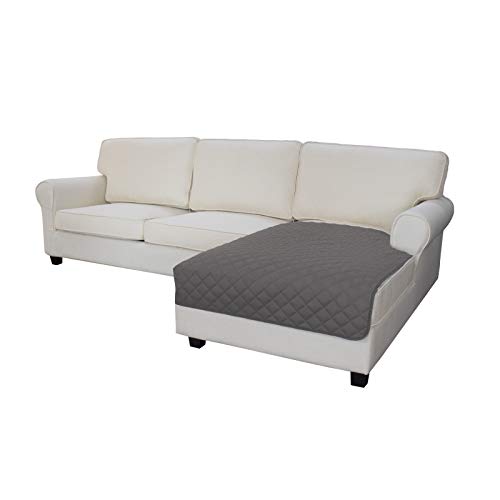 Easy-Going Sectional Couch Covers for Dogs L Shape Sofa Cover Reversible Sofa Slipcover Chaise Lounge Cover Furniture Protector Cover for Pets Dog Cat (42 x 52 inches, Gray/Gray) - color: Gray/Gray, size: 42" x 52"