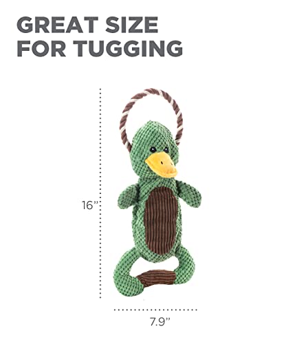 Outward Hound Scrunch Bunch Duck Interactive Plush Squeaky Dog Tug Toy - color: Scrunch Bunch Duck