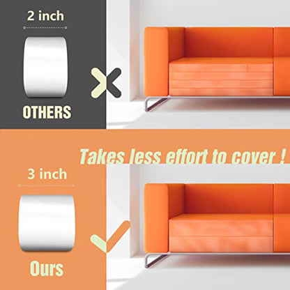 Karaseno Anti Cat Scratch Tape, 3 inches x 30 Yards Pet Training Tape, 100% Transparent Clear Double Sided Cat Scratch Deterrent Tape, Furniture Protector for Couch, Carpet, Doors, Pet & Kid Safe - size: 3 inches x 30 Yards